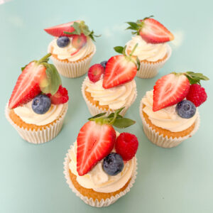 Fresh Fruit Cupcakes