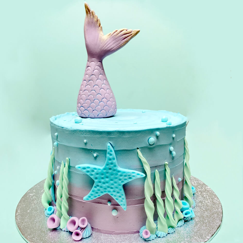 Mermaid's Tail Gradient Cake